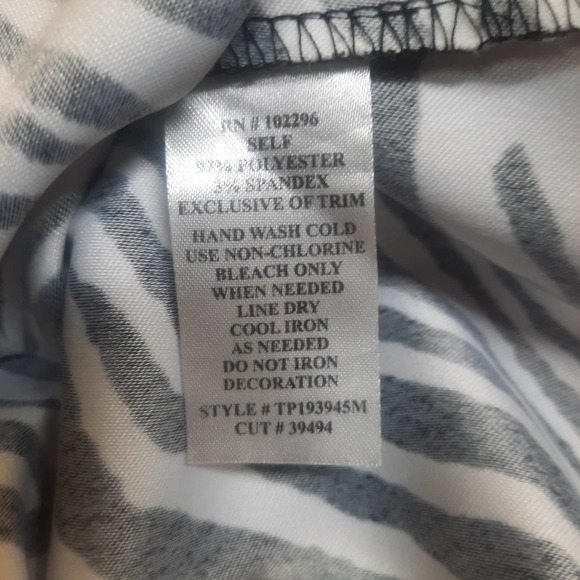 Connected Apparel Black White Zebra print sleeveless midi dress w/rhinestone 10 - Picture 5 of 5